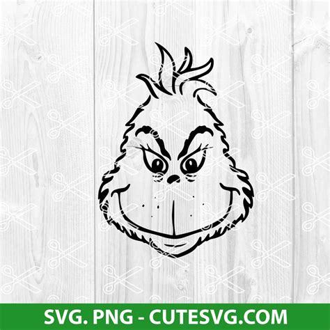 Grinch Svg Christmas Svg Cut File Png For Cricut And Silhouette