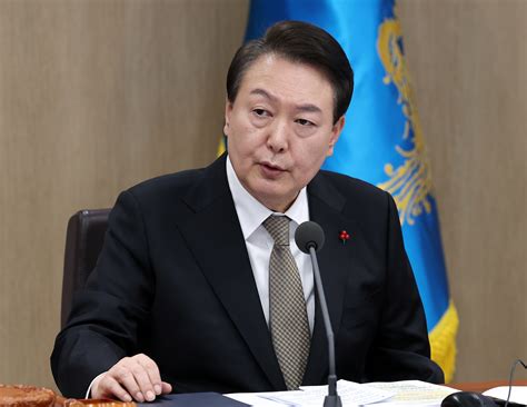 국무회의 발언하는 윤석열 대통령 오마이포토