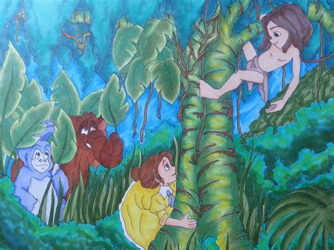 Tarzan Jane Terk And Tantor Walt Disney S Tarzan Fan Art