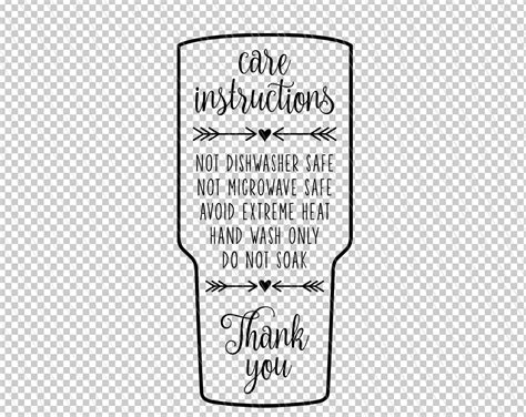 Tumbler Free Care Instructions Svg Care Instructions Svg Care Card Images And Photos Finder