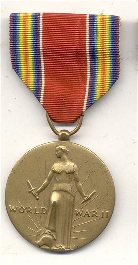 Uwm 0033 Wwii Us Victory Medal Original Issue Typical Example Shown
