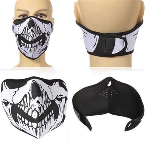 New Skull Neoprene Half Face Mask Neck Snowboard Motorcycle Protection