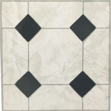 3 X Ceramic Effect Vinyl Floor Tiles Self Adhesive Bathroom Kitchen