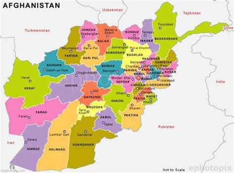 Afghanistan Map Provinces Map Of Afghanistan Provinces Maps Of The