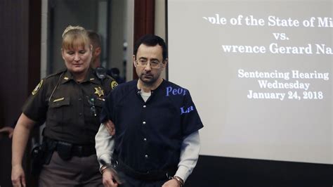 Maybe you would like to learn more about one of these? Larry Nassar Sentenced To 40 To 175 Years In Prison