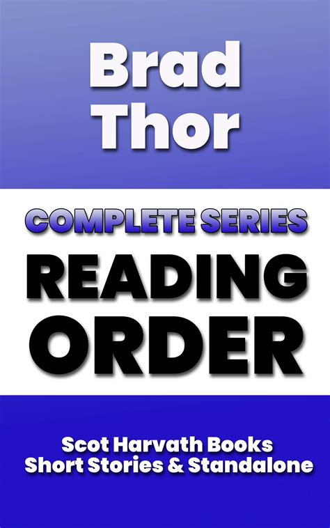 Brad Thor Complete Series Reading Order Scot Harvath Books And Short