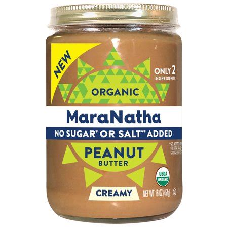 As amazon associates we earn from qualifying purchases. MaraNatha Organic Creamy Peanut Butter, No Sugar or Salt ...