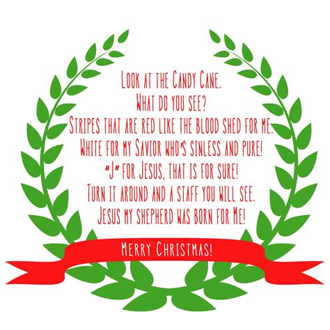 We have two traditions we have been pretty consistent about. Legend of the Candy Cane Poem, simple small printable ...