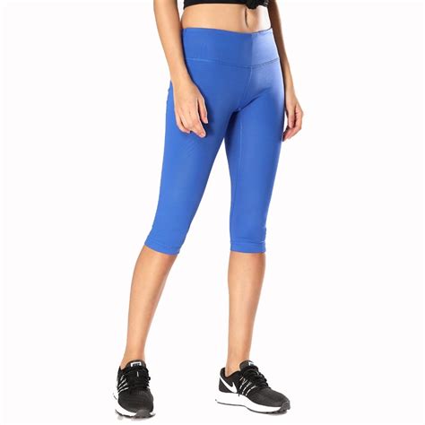 Womens Running Tights Fit Workout Capris Cropped Yoga Pants With