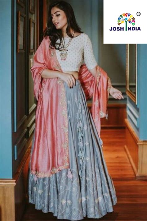 If you want to wear these wedding lehengas on other occasions, pair it with lighter jewellery and makeup. Latest Simple Unique light blue and pink lehenga choli for ...