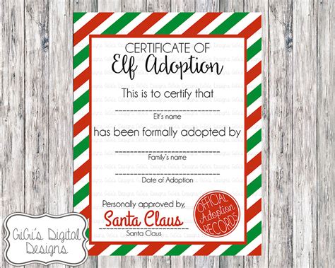 Our honorary elf certificate is signed by head elf sparky and includes a custom gold embossed seal from the north pole. Elf Certificate Printable - Christmas Printables
