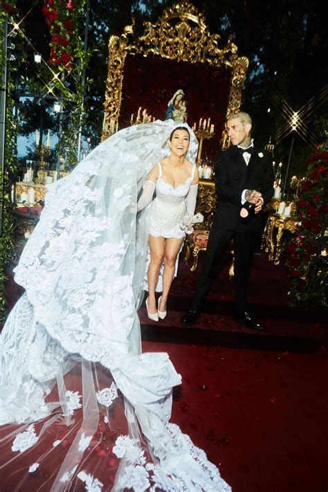 Kourtney Kardashian And Travis Barkers Wedding Photos