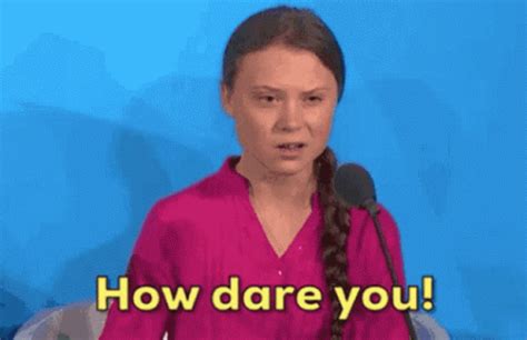 You have stolen my dreams and my childhood with your empty words. Greta How Dare You GIF - Greta HowDareYou - Discover ...