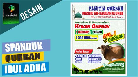 Desain Spanduk Banner Qurban Idul Adha H Youtube