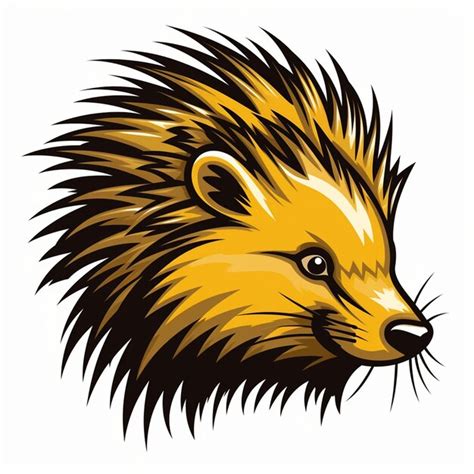 Premium Ai Image Porcupine Mascot Logo 3