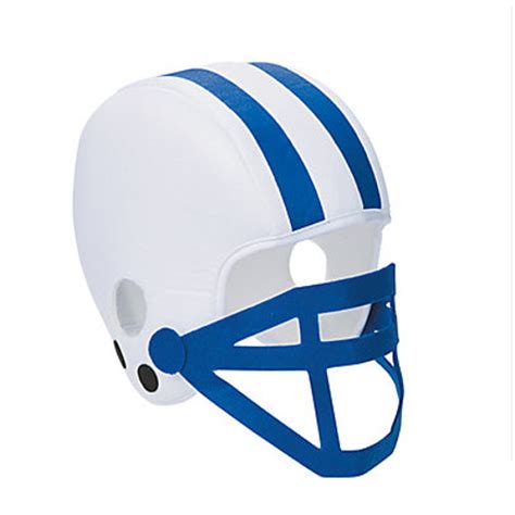 Blue Foam Football Helmet Team Spirit Sports Player Prop Adult Kids