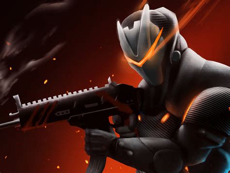 1600x1200 Omega With Rifle Fortnite Battle Royale Wallpaper1600x1200