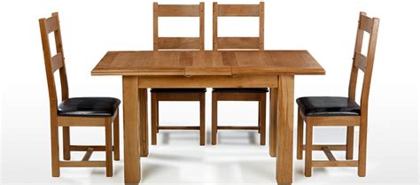 5 pcs dining set glass table and 4 chairs. Barham Oak 120-150 cm Extending Dining Table and 4 Chairs ...