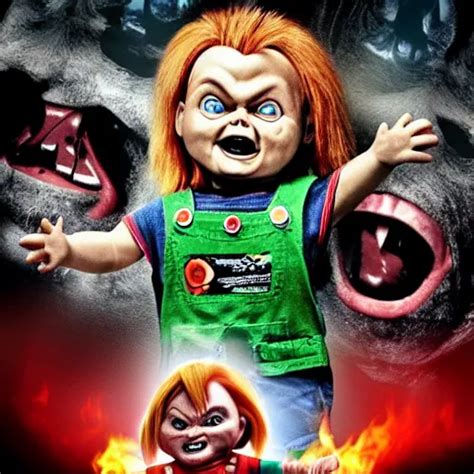 Chucky Versus Demonic Toys Movie Poster Stable Diffusion Openart