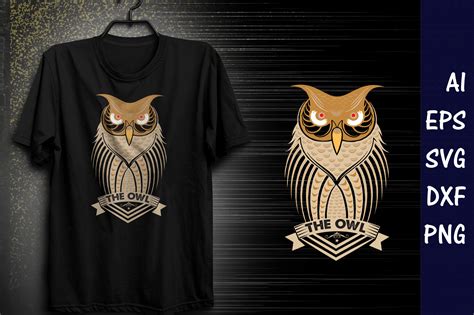 The Owl T Shirt Design Graphic By Clicked Picks · Creative Fabrica