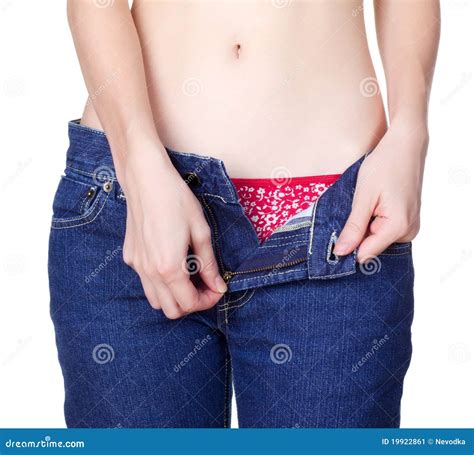 Unzipping Jeans Stock Image Image Of Pants Girls Erotic