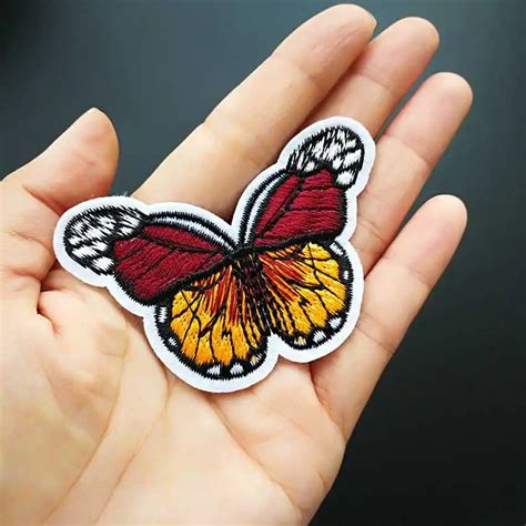 Beautiful Butterfly Patch Applique Embroidered Patches For Clothing