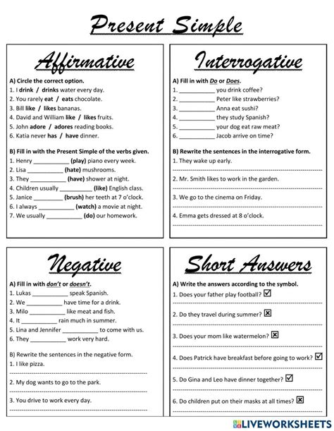 English Grammar For Kids English Worksheets For Kids Kids English