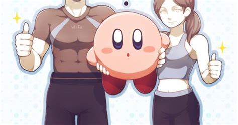 Super Smash Bros Kirby And Wii Fit Trainers Pixiv Super Smash