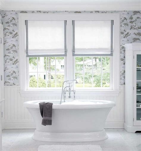 Skylights or glass ceilings will make it easier for sunlight to enter because they are above the bathroom. 9 Bathroom Window Treatment Ideas | DECO Window Fashions