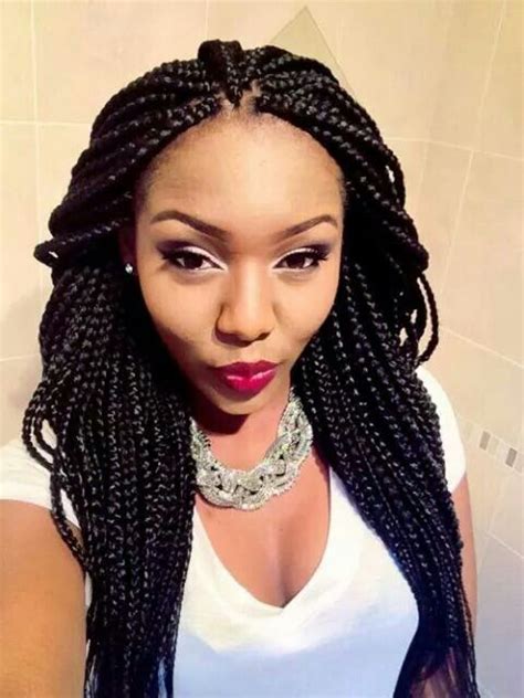 Big, jumbo braids are easy to style and don't take a long time to braid. Box braids | Braid styles, Creative hairstyles, Hair styles