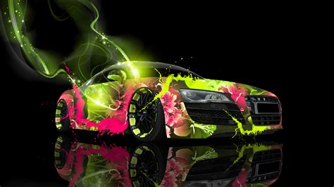 Audi R8 Cool Neon Cars