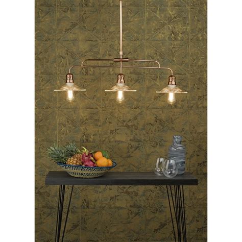 Inlight curtis 3 light spolight plate light in a retro style. Dar Lighting Adeline 3 Light Ceiling Bar Pendant in Copper ...