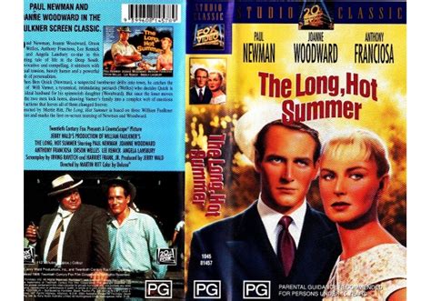 The Long Hot Summer 1958 On Fox Video Australia Vhs Videotape