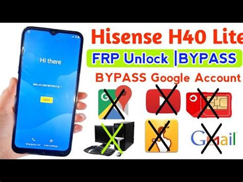 Hisense U E Lite FRP BYPASS All Android Bypass Google Account NO Lock APP Not