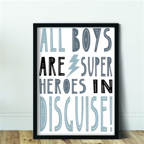Boys Room Wall Art Prints Posters Pictures 3 Pack A4 Kids Etsy
