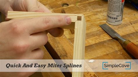 Quick And Easy Miter Splines Woodworking Joints Mitered Router Bit Set