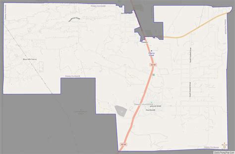 Map Of Dewey Humboldt Town