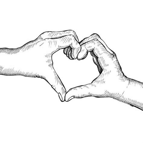 prideful love hand art heart drawing how to draw hands