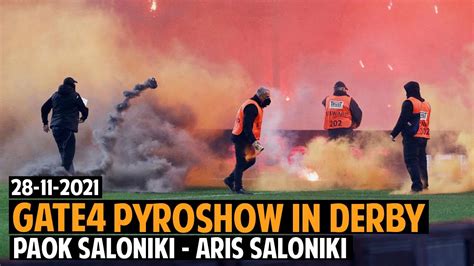 Gate Paok Ultras Pyro Paok vs Aris Thessaloniki Derby Θύρα ΠΑΟΚ