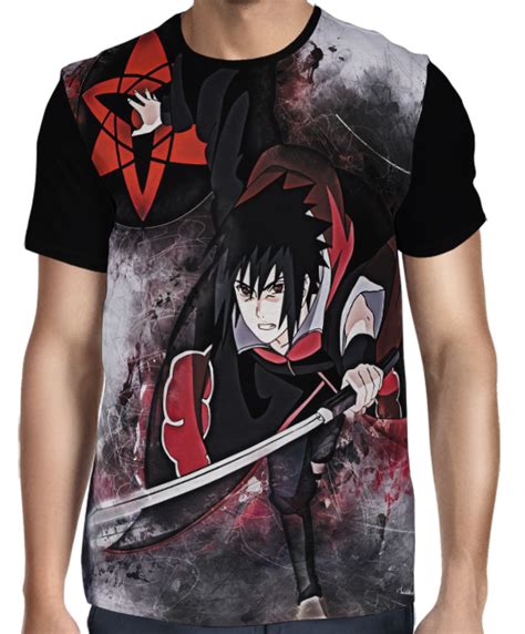 Camisa Sasuke Uchiha Naruto Shippuden Camisas Full