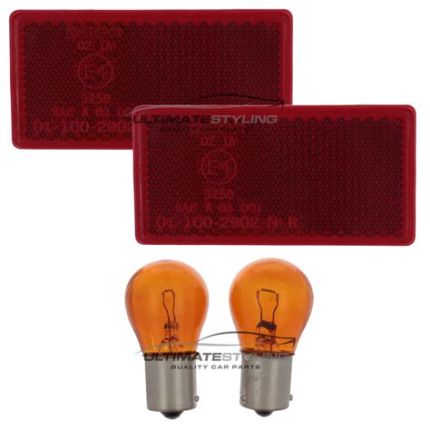 Performance Rear Tail Lights Led Style Clear And Red Lens Pair