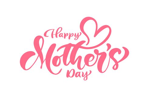 Happy Mothers Day Pink Vector Calligraphy Text 456930 Vector Art At Vecteezy