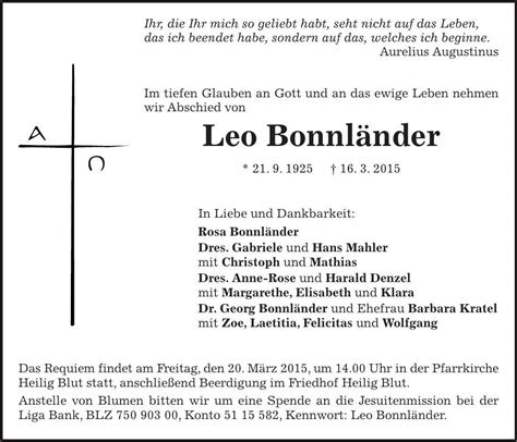 Erledigen sie ihre bankgeschäfte online direkt über unsere. Traueranzeige (634139) - Familienanzeigen / Todesanzeigen ...