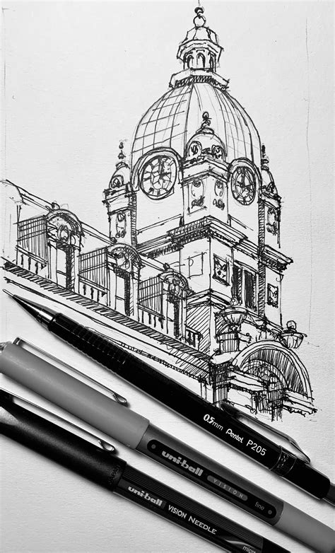 Wonderful Screen Pencil Drawing Of Buildings Suggestions These Pencil