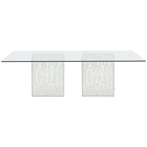 Arctic Contemporary Rectangular Glass Dining Table Williams And Kay Table Dining Formal