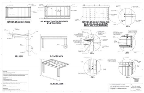 Entrance Overhead Canopy Details Commercial Metal Canopy Drawings
