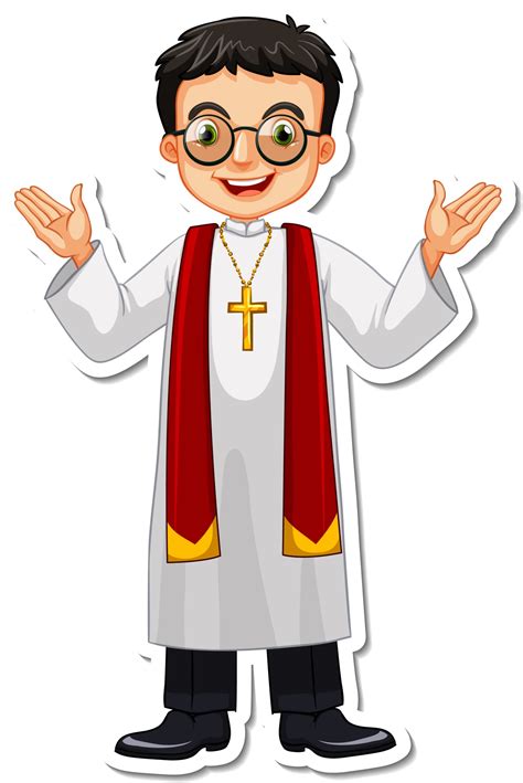 Priest Cartoon Vector Art Icons And Graphics For Free Download