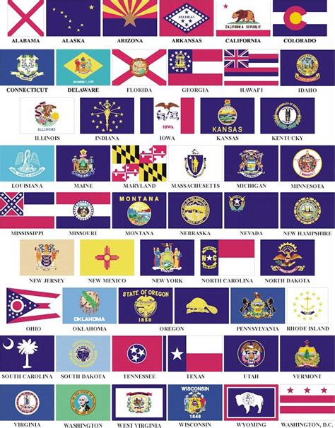 State Flags ~ Every State Of United States Of America Has An Individual