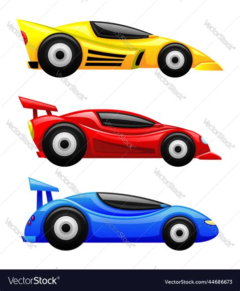 Set Of Colorful Cars Royalty Free Vector Image
