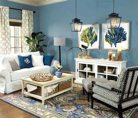 Living Rooms Ideas For Decorating Summer Living Room Blue Living